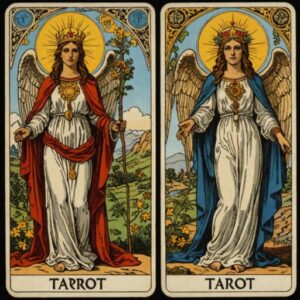Combinação das cartas O Hierofante e A Temperança na vida espiritual