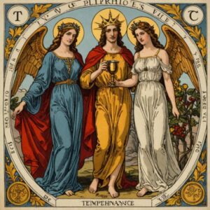 Combinação das cartas O Hierofante e A Temperança no amor