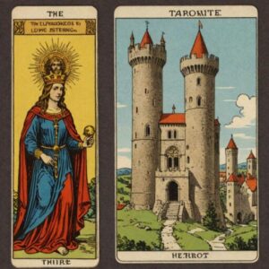 Combinação das cartas O Hierofante e A Torre como conselho do dia