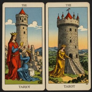 Combinação das cartas O Hierofante e A Torre em relacionamentos