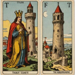 Combinação das cartas O Hierofante e A Torre na vida financeira