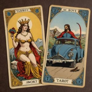 Combinação das cartas O Hierofante e O Carro no amor