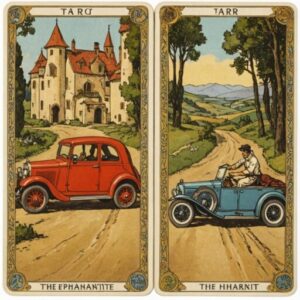 Combinação das cartas O Hierofante e O Carro no trabalho
