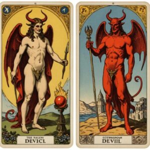 Combinação das cartas O Hierofante e O Diabo na saúde