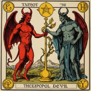 Combinação das cartas O Hierofante e O Diabo no amor
