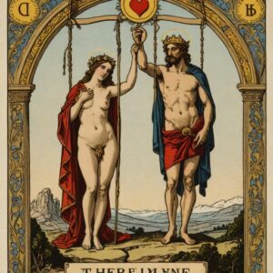 Combinação das cartas O Hierofante e O Enforcado no amor