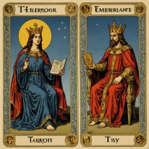 Combinação das cartas O Hierofante e O Imperador como conselho do dia