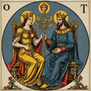 Combinação das cartas O Hierofante e O Imperador no amor