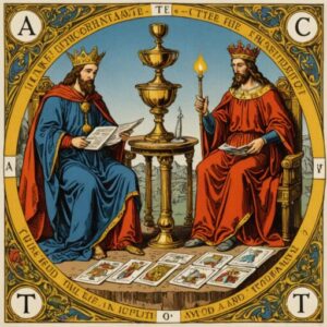 Combinação das cartas O Hierofante e O Imperador no trabalho