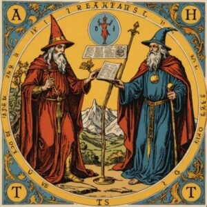 Combinação das cartas O Hierofante e O Mago em momentos de transição