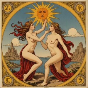 Combinação das cartas O Hierofante e O Sol no amor