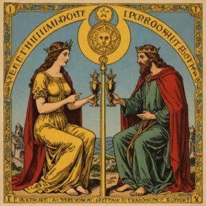 Combinação das cartas O Hierofante e Os Enamorados em relacionamentos