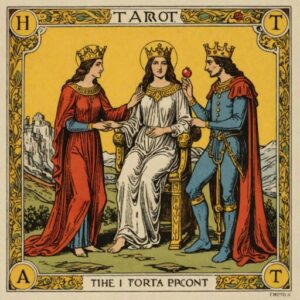 Combinação das cartas O Hierofante e Os Enamorados sobre o futuro