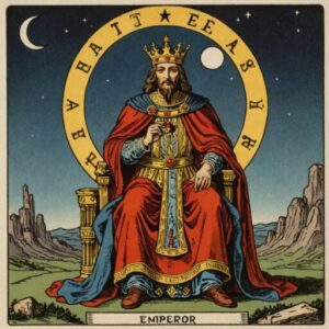 Combinação das cartas O Imperador e A Lua como conselho do dia