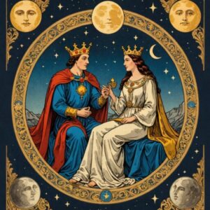 Combinação das cartas O Imperador e A Lua no amor