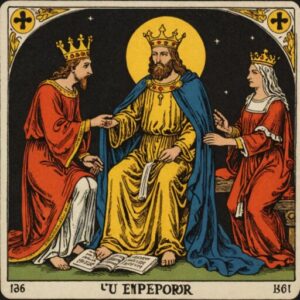 Combinação das cartas O Imperador e O Julgamento na saúde
