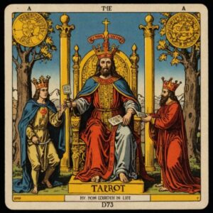 Combinação das cartas O Imperador e O Julgamento na vida espiritual