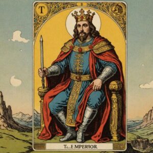 Combinação das cartas O Imperador e O Louco como conselho do dia