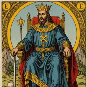 Combinação das cartas O Imperador e O Mundo como conselho do dia