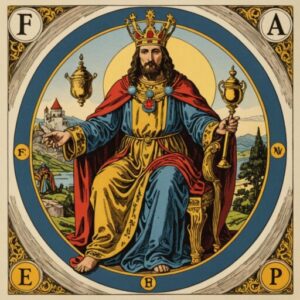 Combinação das cartas O Imperador e O Mundo no trabalho