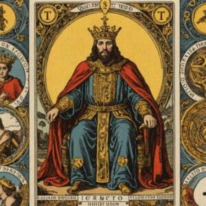 Combinação das cartas O Imperador e O Mundo sobre decisões difíceis