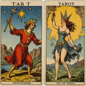 Combinação das cartas O Louco e A Estrela em relacionamentos