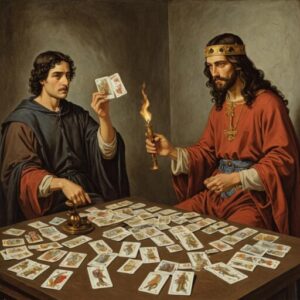Combinação das cartas O Louco e A Justiça sobre decisões difíceis