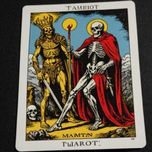 Combinação das cartas O Louco e A Morte como conselho do dia