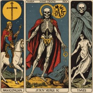Combinação das cartas O Louco e A Morte em momentos de transição