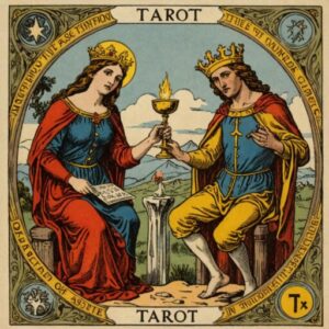 Combinação das cartas O Louco e A Temperança sobre o futuro
