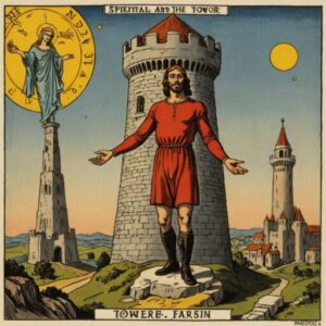 Combinação das cartas O Louco e A Torre na vida espiritual