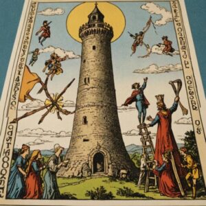 Combinação das cartas O Louco e A Torre no trabalho