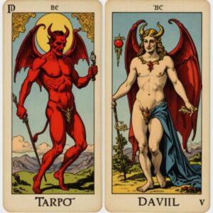 Combinação das cartas O Louco e O Diabo na saúde