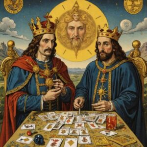 Combinação das cartas O Louco e O Imperador como conselho do dia