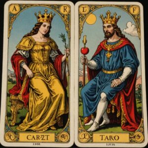 Combinação das cartas O Louco e O Imperador no amor