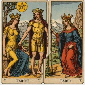 Combinação das cartas O Louco e O Julgamento no trabalho