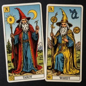 Combinação das cartas O Louco e O Mago sobre decisões difíceis