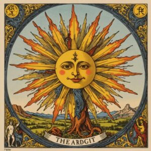 Combinação das cartas O Louco e O Sol como conselho do dia
