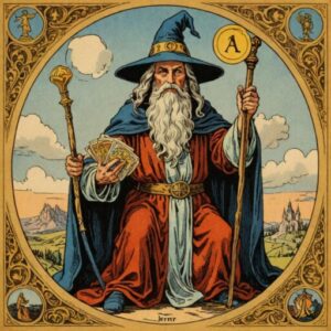 Combinação das cartas O Mago e A Justiça como conselho do dia