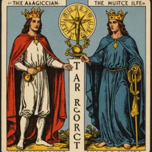 Combinação das cartas O Mago e A Justiça na vida espiritual