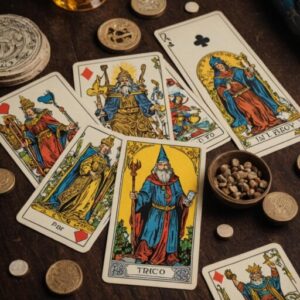 Combinação das cartas O Mago e A Justiça na vida financeira