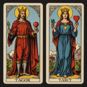 Combinação das cartas O Mago e A Justiça no amor