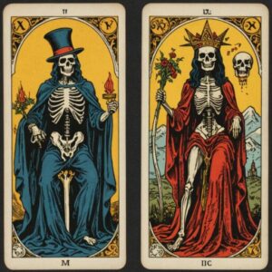 Combinação das cartas O Mago e A Morte no amor