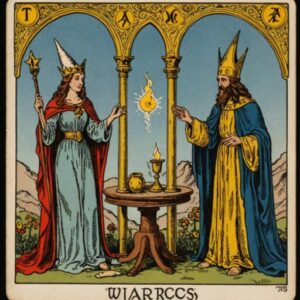 Combinação das cartas O Mago e A Sacerdotisa no trabalho