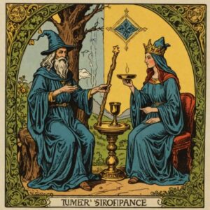 Combinação das cartas O Mago e A Temperança em relacionamentos