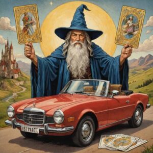 Combinação das cartas O Mago e O Carro como conselho do dia