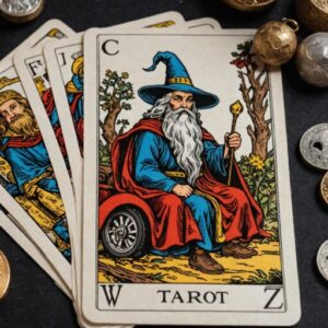 Combinação das cartas O Mago e O Carro na vida financeira