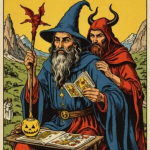 Combinação das cartas O Mago e O Diabo como conselho do dia