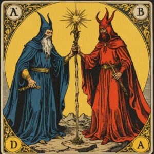 Combinação das cartas O Mago e O Diabo em relacionamentos