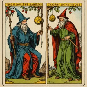 Combinação das cartas O Mago e O Enforcado em relacionamentos